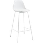 Weiße Barhocker & Barstühle aus Metall gepolstert Breite 0-50cm, Höhe 0-50cm 