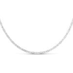 Silberne Elegante Königsketten aus Edelstahl mit Diamant für Damen 