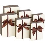 Cremefarbene Your Design Geschenkboxen & Geschenkschachteln 6-teilig Weihnachten 