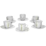 Hellgrüne Moderne Runde Espresso-Sets 100 ml aus Porzellan 6-teilig 6 Personen 