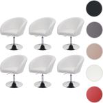 Cremefarbene Moderne Mendler Designer Stühle aus Textil höhenverstellbar Breite 50-100cm, Höhe 50-100cm, Tiefe 50-100cm 6-teilig 