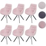Pinke Moderne Mendler Armlehnstühle aus Textil mit Armlehne Breite 50-100cm, Höhe 50-100cm, Tiefe 0-50cm 6-teilig 