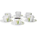 Bunte Blumenmuster Moderne Van Well Calla Kaffeetassen-Sets aus Porzellan lebensmittelecht 6-teilig 6 Personen 