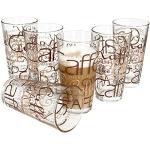 Dunkelbraune Van Well Runde Glasserien & Gläsersets mit Kaffee-Motiv aus Glas stapelbar 6-teilig 6 Personen 