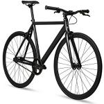 6KU Unisex-Erwachsene Fixie Urban Track Bike, Schwarz (Shadow Black), X-Small