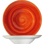 Cremefarbene Bonna Runde Suppenteller 27 cm aus Terrakotta mikrowellengeeignet 