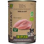 6x400g BF Petfood Organic 100% meat Chicken Nassfutter für Hunde und Katzen