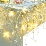 10m Perlenkette Perlengirlande 8mm Hochzeit Feste Feiern Weihnachten Deko  Weiß : : Home & Kitchen