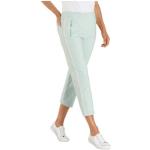 Mintgrüne Casual Casual Looks Hosen mit Galonstreifen mit Galonstreifen mit Reißverschluss aus Viskose für Damen Größe XXL 