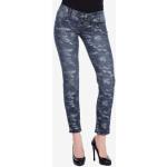 Indigofarbene Camouflage Cipo & Baxx 5-Pocket Jeans aus Denim für Damen Größe XS für den für den Sommer 