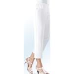 Weiße Atmungsaktive 7/8-Hosen aus Polyester für Damen Größe XXL 