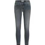Reduzierte Graue CLOSED Baker Slim Fit Jeans mit Reißverschluss aus Baumwolle für Damen 