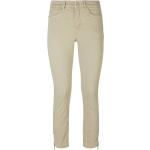 Beige MAC Jeans Dream Ankle-Jeans mit Reißverschluss aus Baumwolle enganliegend für Damen Größe L 