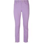 Fliederfarbene MAC Jeans Dream Ankle-Jeans mit Reißverschluss aus Baumwolle enganliegend für Damen Größe XS 