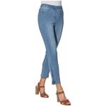 Blaue Baur Ankle-Jeans mit Reißverschluss aus Baumwolle für Damen Größe L 