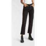 Reduzierte Schwarze LEVI'S 501 Crop Ankle-Jeans aus Denim für Damen Größe XXL 