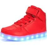 Rote LED Schuhe & Blink Schuhe für Kinder Größe 25 