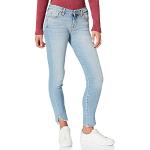 7 For All Mankind Damen The Skinny Crop Luxe Vintage Bright Side With Frayed Curved Hem Jeans, Light Blue, 27W 30L EU