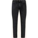 Schwarze 7 For All Mankind Skinny Jeans mit Reißverschluss aus Baumwolle für Herren Größe XXL 