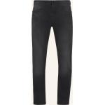 Schwarze 7 For All Mankind Slim Fit Slim Fit Jeans mit Reißverschluss aus Denim für Herren Größe XL 