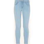 Blaue 7 For All Mankind Skinny Jeans mit Reißverschluss aus Denim für Damen Größe XS 