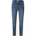 Blaue 7 For All Mankind Skinny Jeans aus Denim für Damen Größe S 