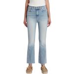 Blaue Vintage 7 For All Mankind Slim Fit Jeans aus Baumwolle für Damen für den für den Sommer 