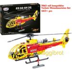 7063 "Gazelle" Rettungshelikopter Klemmbaustein Set inkl. OVP + OBA aus 663+ pcs