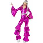 Rosa Smiffys Abba 70er Jahre Kostüme für Damen Größe M 