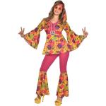 70er Jahre Hippie Babe Flora Damenkostüm - bunt