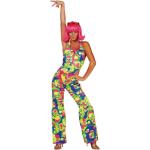 70er Jahre Neon Catsuit Kostüm - bunt
