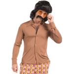 Braune Buttinette 70er Jahre Kostüme aus Jersey für Herren Größe XXL 