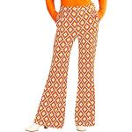 Reduzierte Orange Rautenmuster Widmann 70er Jahre Kostüme für Damen Größe M 