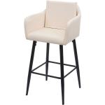 Reduzierte Schwarze Moderne Barhocker & Barstühle aus Leder gepolstert Breite 50-100cm, Höhe 50-100cm 