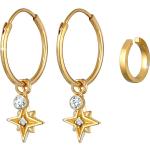 Goldene Sterne Ear Cuffs & Ohrklemmen 