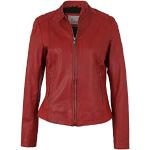 Rote 7eleven Maxi Lange Lederjacken aus Leder für Damen Größe 4 XL 