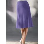 Lila Unifarbene Maxi Taft-Röcke aus Taft für Damen Größe M 