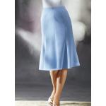 Blaue Unifarbene Maxi Taft-Röcke aus Taft für Damen Größe XXL 