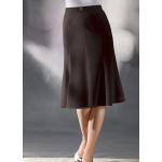 Dunkelbraune Unifarbene Maxi Taft-Röcke aus Taft für Damen Größe L 