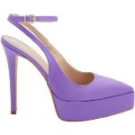 Reduzierte Violette 8 by Yoox Pfennigabsatz High Heels & Stiletto-Pumps aus Satin für Damen Größe 41 