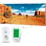 800W Marmony-infrarot-Heizung Motiv "Monument Valley" mit Thermostat MTC-40 - Stein 4050651830019
