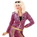 Pinke Buttinette 80er Jahre Kostüme aus Jersey für Damen Größe XS 