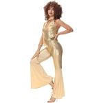 Goldene Abba 80er Jahre Kostüme für Damen Größe M 