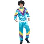 Blaue Smiffys 80er Jahre Kostüme aus Polyester für Herren Größe XL 