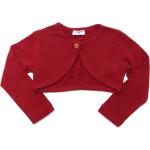 8338AD cardigan bimba girl MONNALISA dark red cotton blend sweater kids
