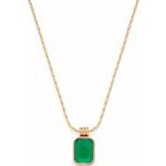 Smaragdgrüne Elegante Edelsteinketten mit Smaragd für Damen 