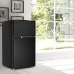 85L Mini Kühlschrank Standkühlschrank Kühl-Gefrier-Kombination mit Gerierfach