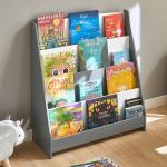 Reduzierte Graue Bücherregale für Kinderzimmer aus Massivholz Breite 0-50cm, Höhe 50-100cm 