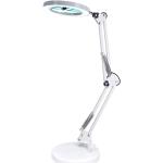 8mal Lupenleuchte Tabelle A Long Arm 64 LED Bodenplatte, Weiss