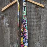 Vintage Seidenkrawatte Von Nicole Miller/Bunte Werbung Hipster Kitsch Krawatte